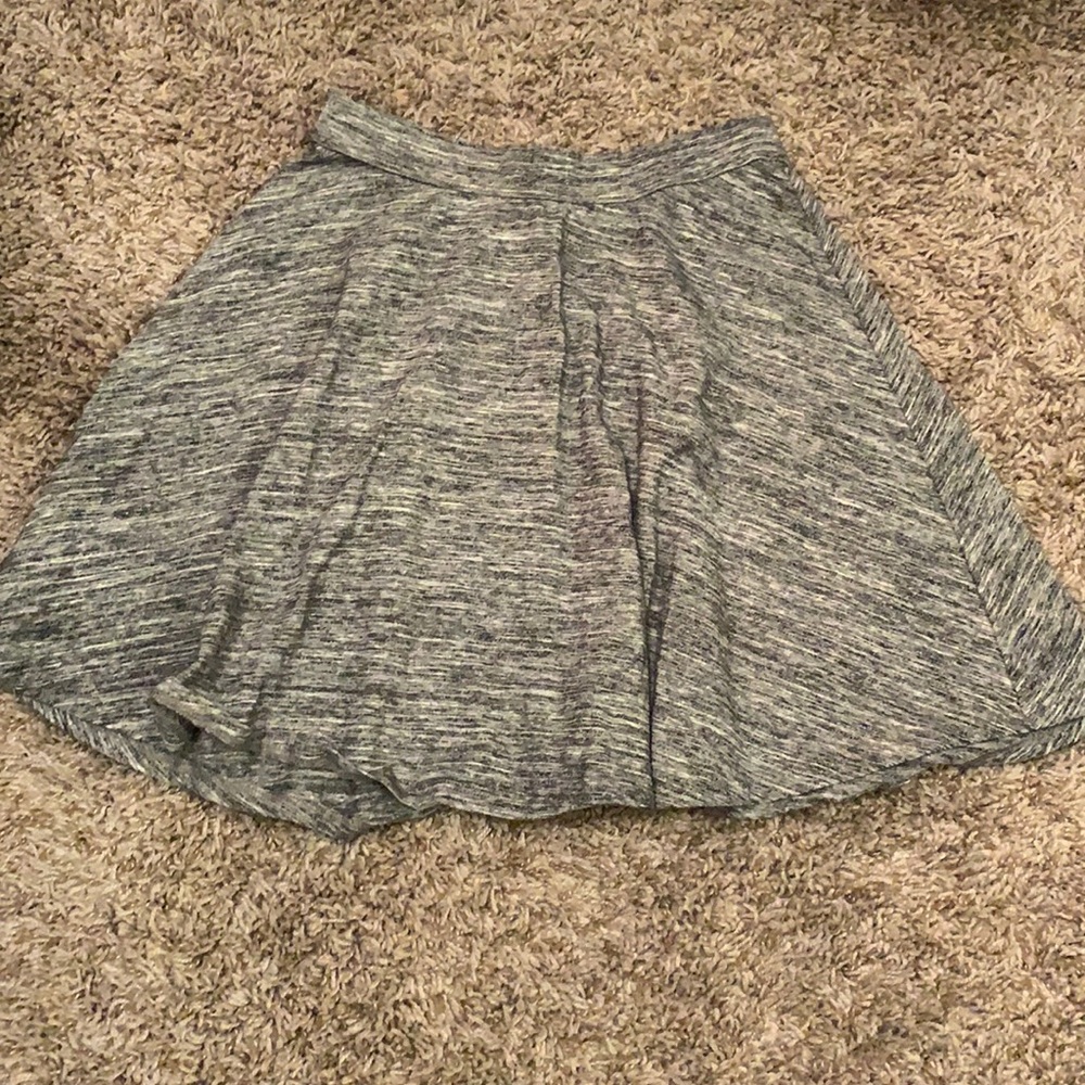 Hollister grey flare skirt